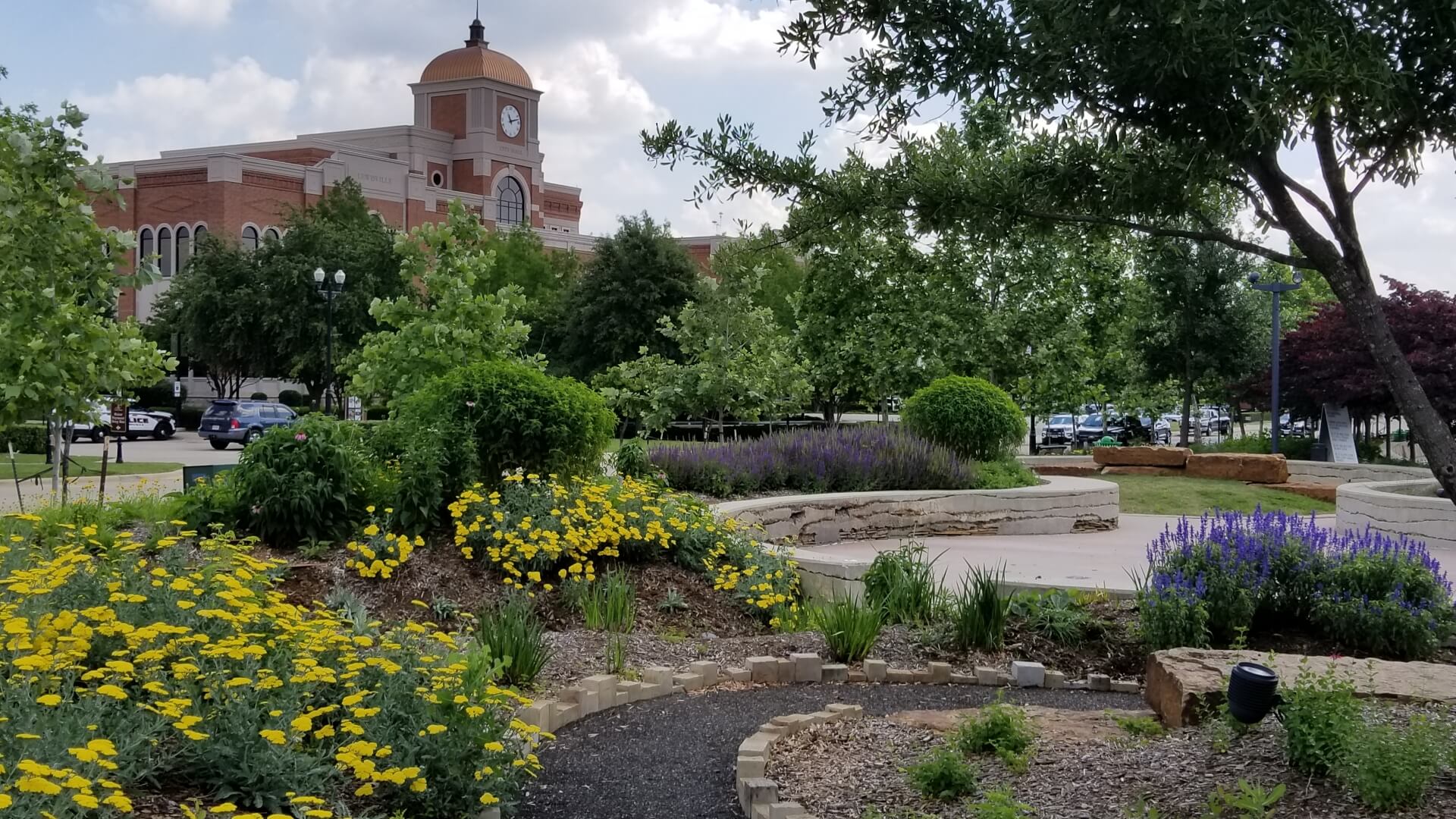 Lewisville residential area with modern homes