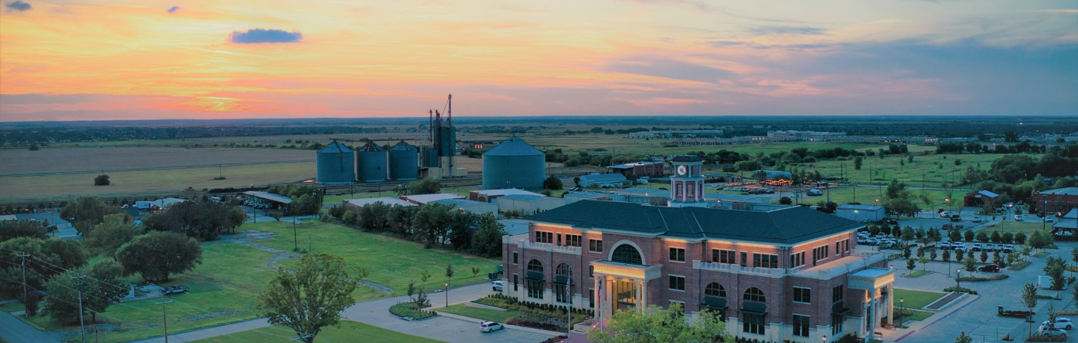 Prosper suburban neighborhood with modern homes